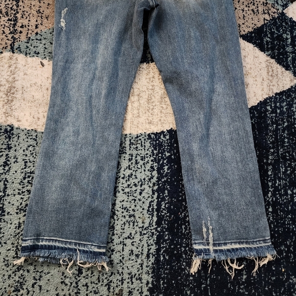 Judy Blue Women's Adrian Size 7/28 High Waisted Straight Leg Jeans Distressed - Picture 5 of 8